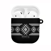 Aotearoa Atua Rehua AirPods Case Maori God Of Healing Taniko Motifs LT14 Grey - Polynesian Pride