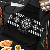 Aotearoa Atua Rehua Apron Maori God Of Healing Taniko Motifs LT14 Grey - Polynesian Pride