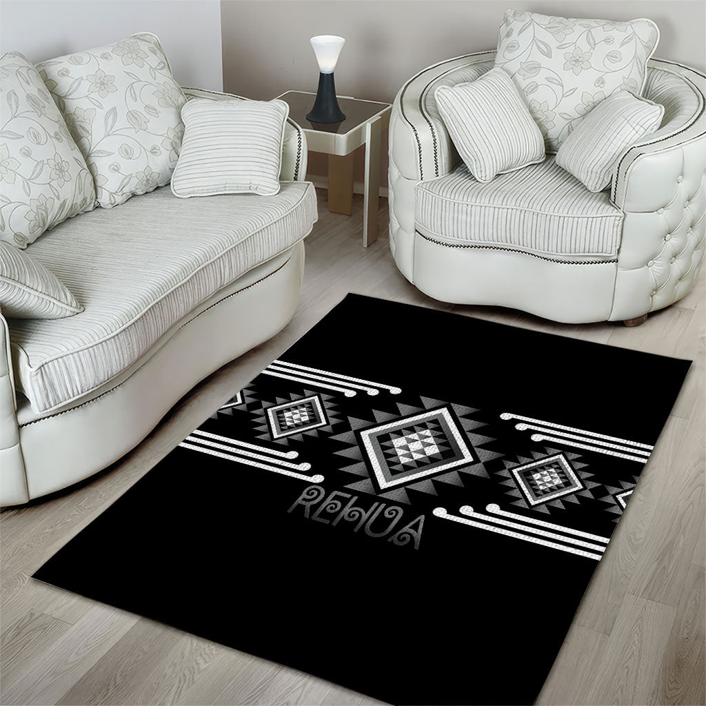 Aotearoa Atua Rehua Area Rug Maori God Of Healing Taniko Motifs LT14 - Polynesian Pride