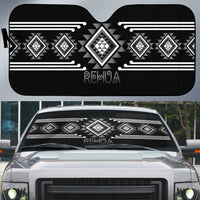 Aotearoa Atua Rehua Auto Sun Shade Maori God Of Healing Taniko Motifs LT14 Grey - Polynesian Pride