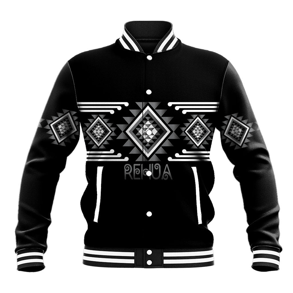 Aotearoa Atua Rehua Personalised Baseball Jacket Maori God Of Healing Taniko Motifs LT14 Unisex Grey - Polynesian Pride