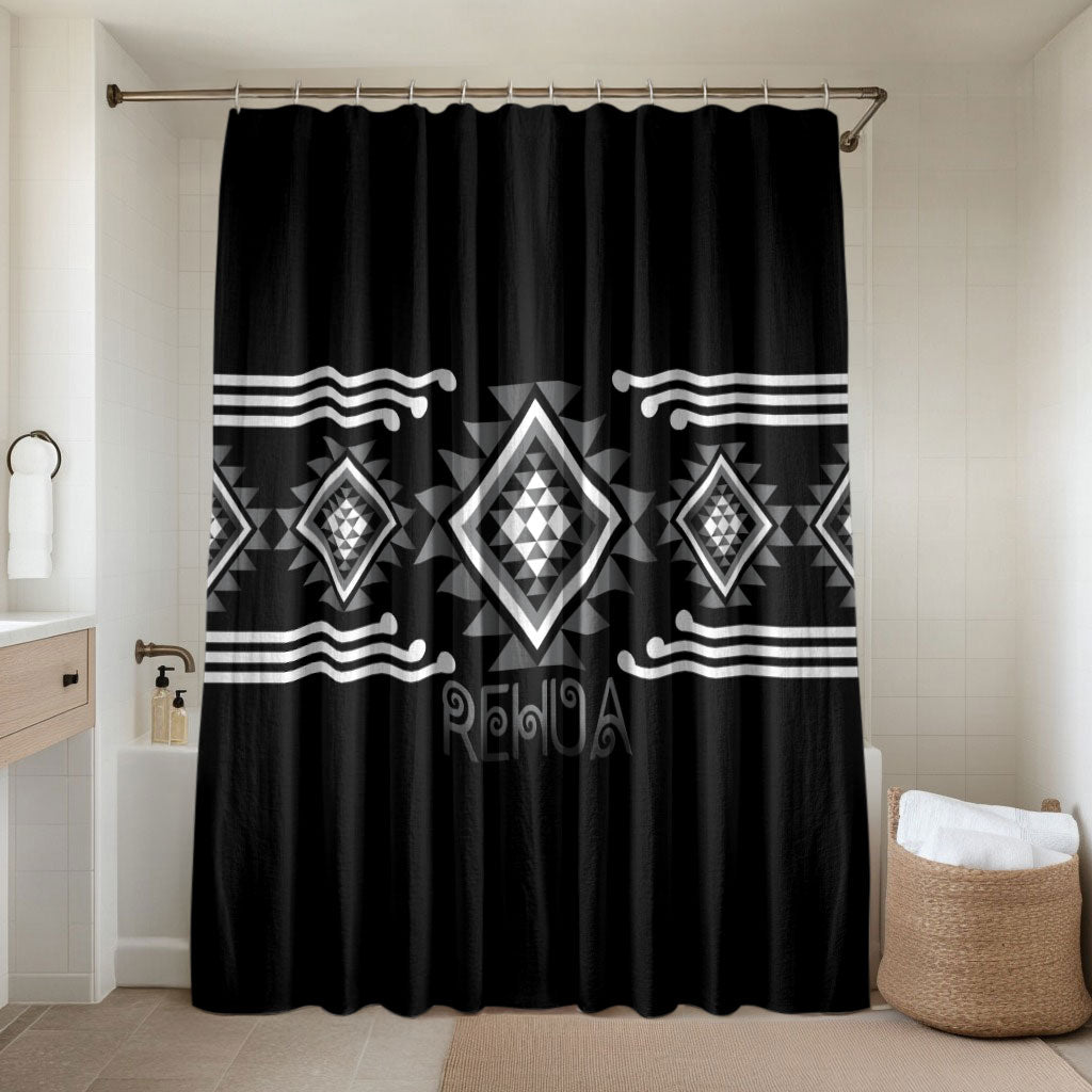 Aotearoa Atua Rehua Bathroom Set Maori God Of Healing Taniko Motifs