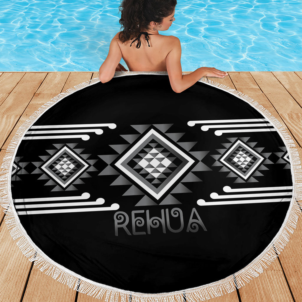 Aotearoa Atua Rehua Beach Blanket Maori God Of Healing Taniko Motifs LT14 - Polynesian Pride