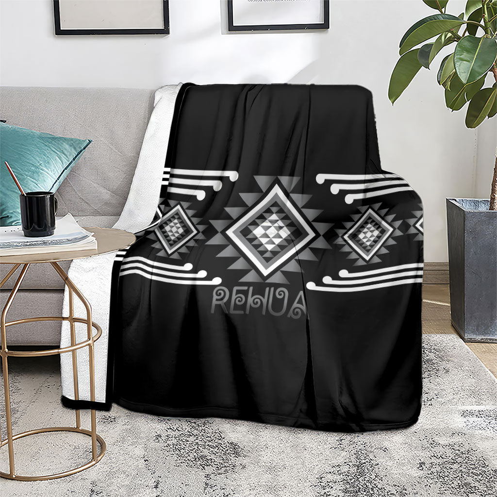 Aotearoa Atua Rehua Blanket Maori God Of Healing Taniko Motifs LT14 - Polynesian Pride