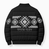 Aotearoa Atua Rehua Personalised Bomber Puffer Jacket Maori God Of Healing Taniko Motifs LT14 - Polynesian Pride