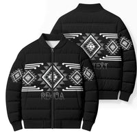 Aotearoa Atua Rehua Personalised Bomber Puffer Jacket Maori God Of Healing Taniko Motifs LT14 - Polynesian Pride