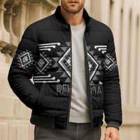 Aotearoa Atua Rehua Personalised Bomber Puffer Jacket Maori God Of Healing Taniko Motifs LT14 - Polynesian Pride