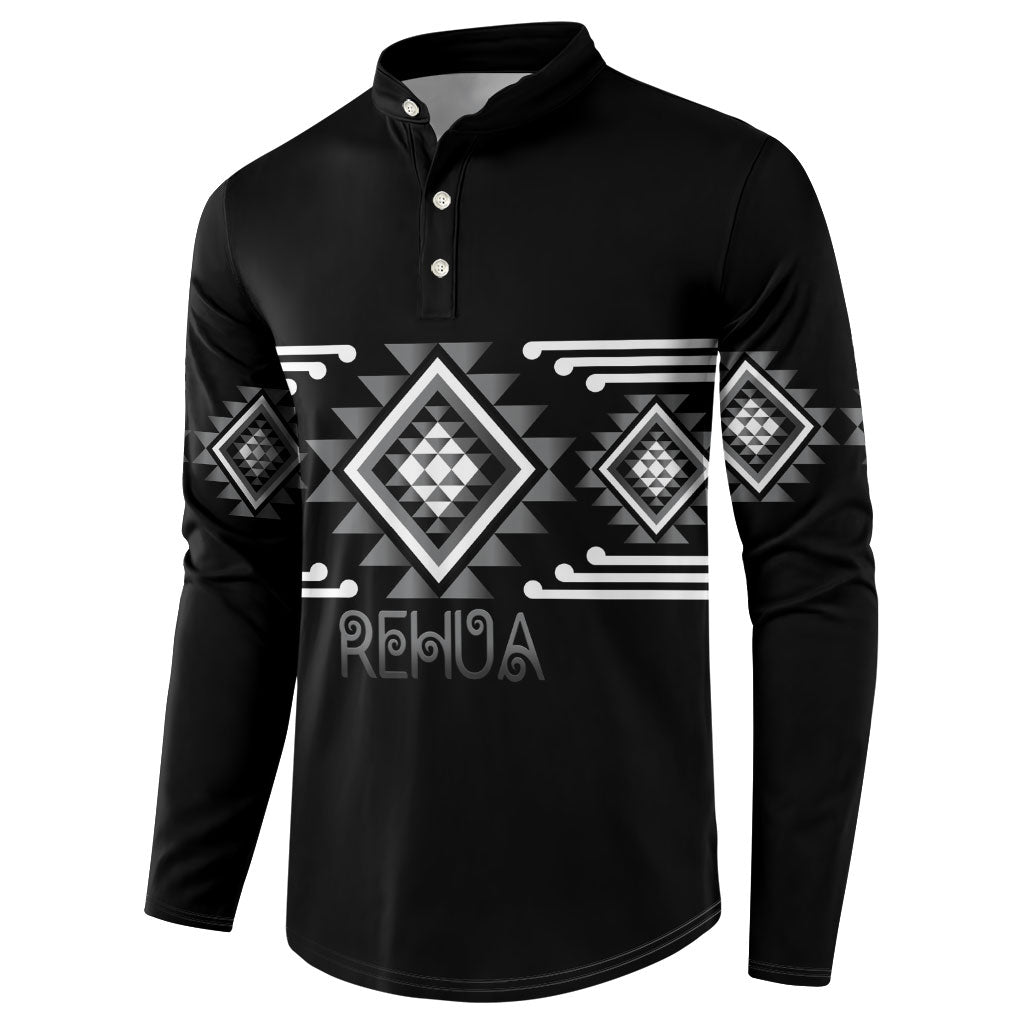 Aotearoa Atua Rehua Personalised Button Sweatshirt Maori God Of Healing Taniko Motifs LT14 - Polynesian Pride