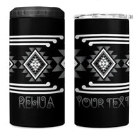 Aotearoa Atua Rehua Personalised 4 in 1 Can Cooler Tumbler Maori God Of Healing Taniko Motifs LT14 One Size: 16 oz Grey - Polynesian Pride