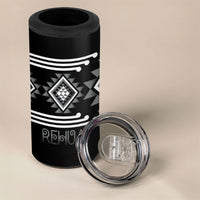 Aotearoa Atua Rehua Personalised 4 in 1 Can Cooler Tumbler Maori God Of Healing Taniko Motifs LT14 - Polynesian Pride