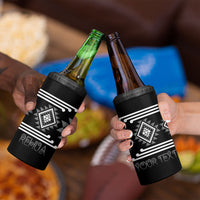 Aotearoa Atua Rehua Personalised 4 in 1 Can Cooler Tumbler Maori God Of Healing Taniko Motifs LT14 - Polynesian Pride