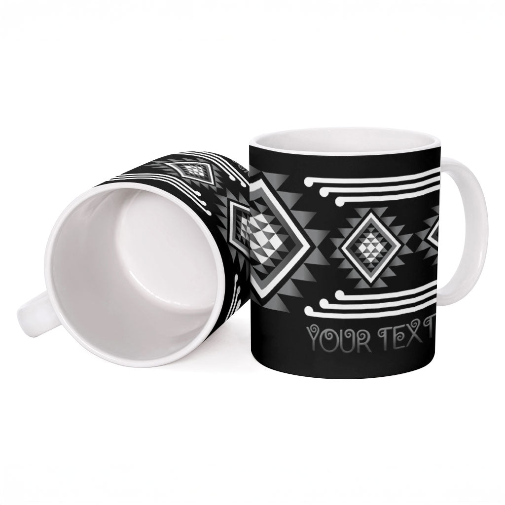 Aotearoa Atua Rehua Personalised Ceramic Mug Maori God Of Healing Taniko Motifs LT14 - Polynesian Pride