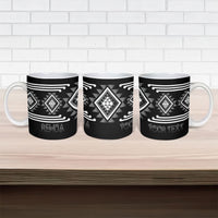Aotearoa Atua Rehua Personalised Ceramic Mug Maori God Of Healing Taniko Motifs LT14 - Polynesian Pride