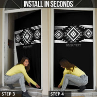 Aotearoa Atua Rehua Personalised Door Cover Maori God Of Healing Taniko Motifs LT14 - Polynesian Pride