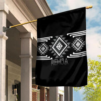 Aotearoa Atua Rehua Garden Flag Maori God Of Healing Taniko Motifs LT14 House Flag Grey - Polynesian Pride