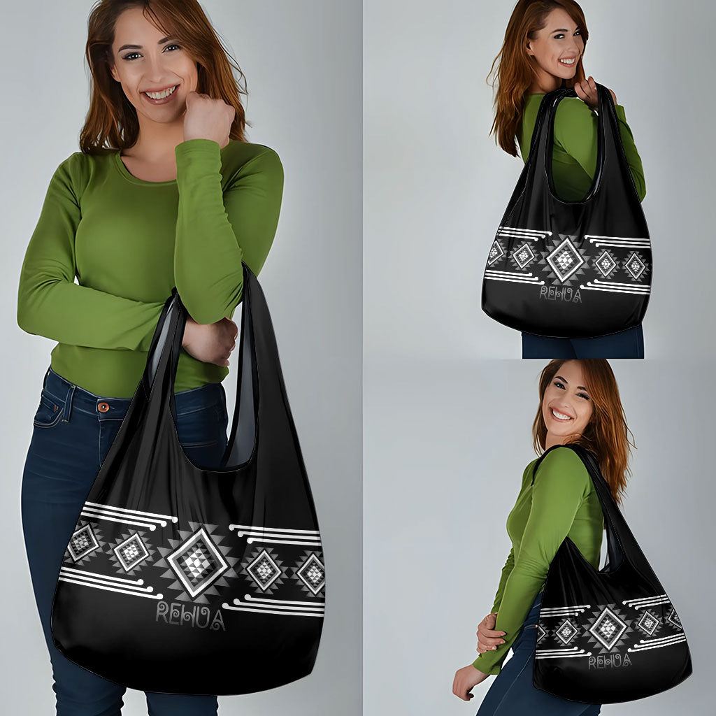 Aotearoa Atua Rehua Grocery Bag Maori God Of Healing Taniko Motifs LT14 - Polynesian Pride