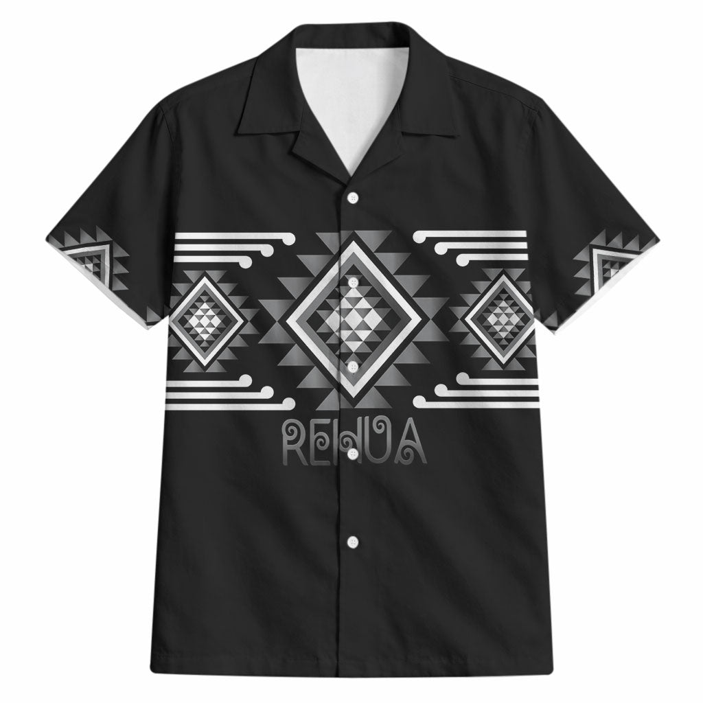 Aotearoa Atua Rehua Personalised Hawaiian Shirt Maori God Of Healing Taniko Motifs LT14 Grey - Polynesian Pride