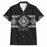 Aotearoa Atua Rehua Personalised Hawaiian Shirt Maori God Of Healing Taniko Motifs LT14 Grey - Polynesian Pride