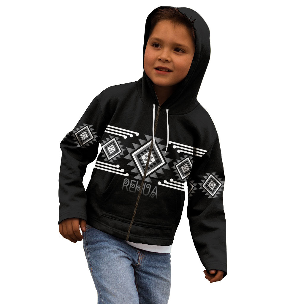 Aotearoa Atua Rehua Personalised Kid Hoodie Maori God Of Healing Taniko Motifs LT14 - Polynesian Pride