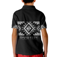 Aotearoa Atua Rehua Personalised Kid Polo Shirt Maori God Of Healing Taniko Motifs LT14 - Polynesian Pride