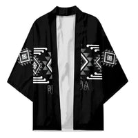 Aotearoa Atua Rehua Personalised Kimono Maori God Of Healing Taniko Motifs LT14 Unisex Grey - Polynesian Pride