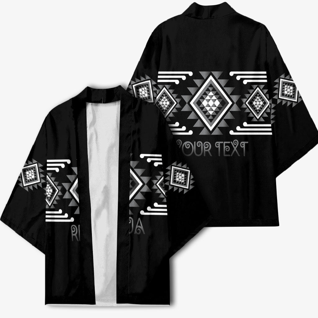Aotearoa Atua Rehua Personalised Kimono Maori God Of Healing Taniko Motifs LT14 - Polynesian Pride