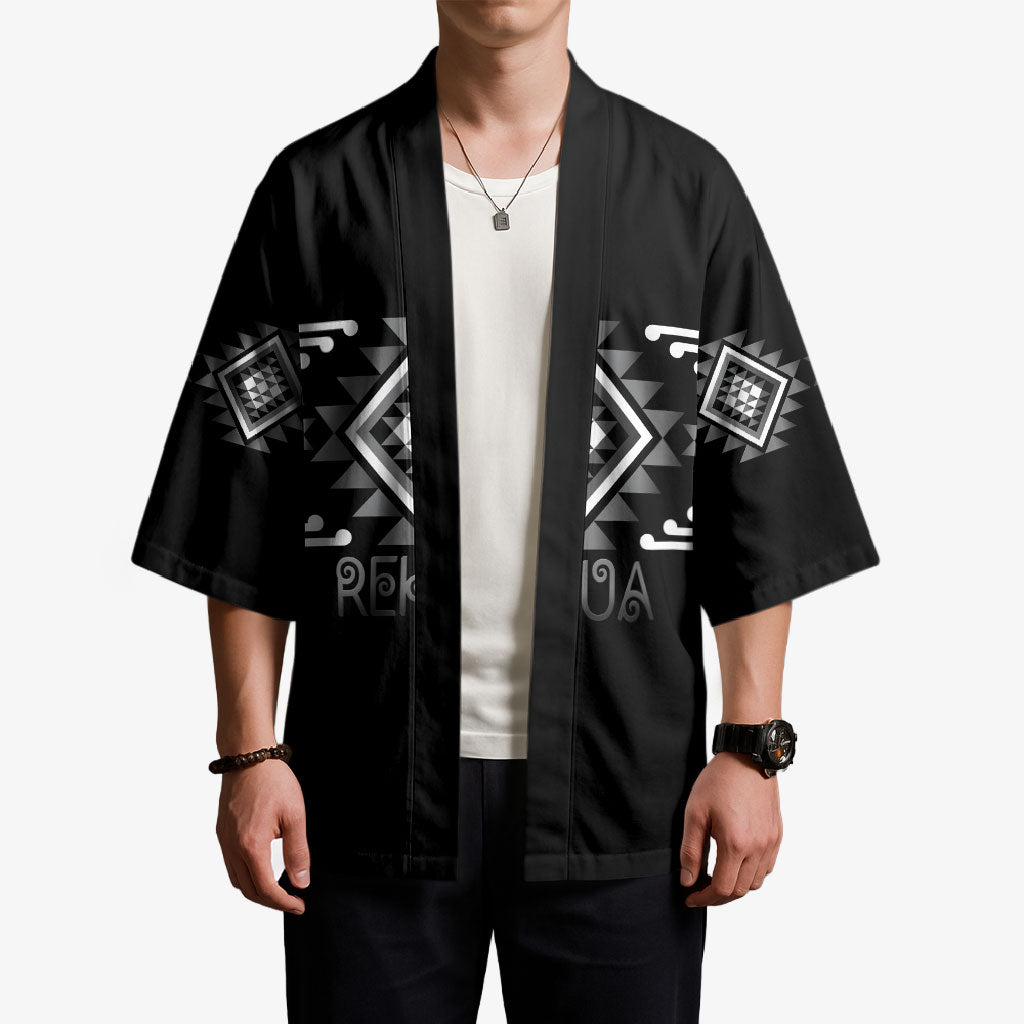Aotearoa Atua Rehua Personalised Kimono Maori God Of Healing Taniko Motifs LT14 - Polynesian Pride