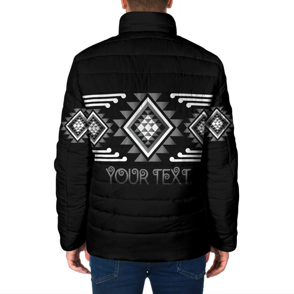 Aotearoa Atua Rehua Personalised Padded Jacket Maori God Of Healing Taniko Motifs LT14 - Polynesian Pride