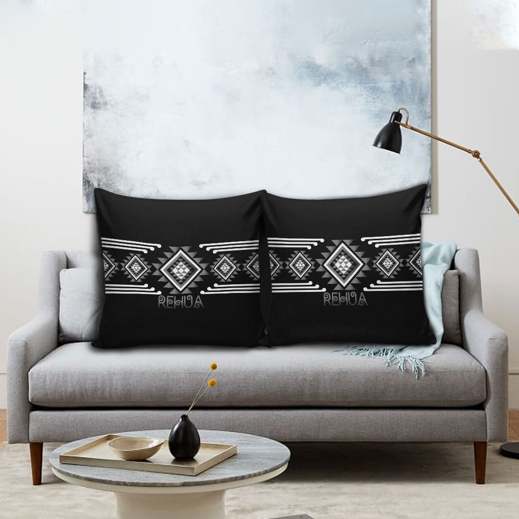 Aotearoa Atua Rehua Pillow Cover Maori God Of Healing Taniko Motifs LT14 - Polynesian Pride