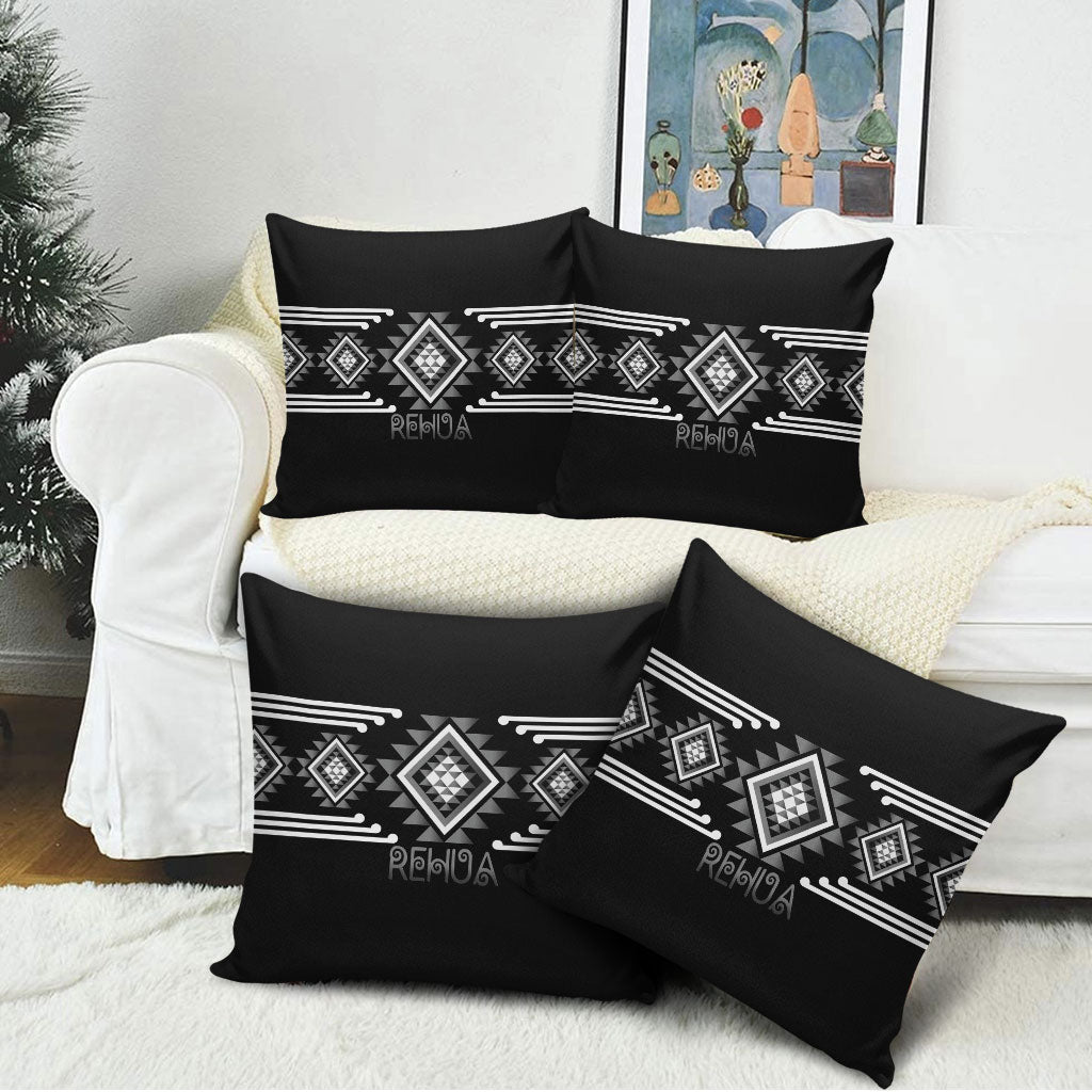 Aotearoa Atua Rehua Pillow Cover Maori God Of Healing Taniko Motifs LT14 - Polynesian Pride