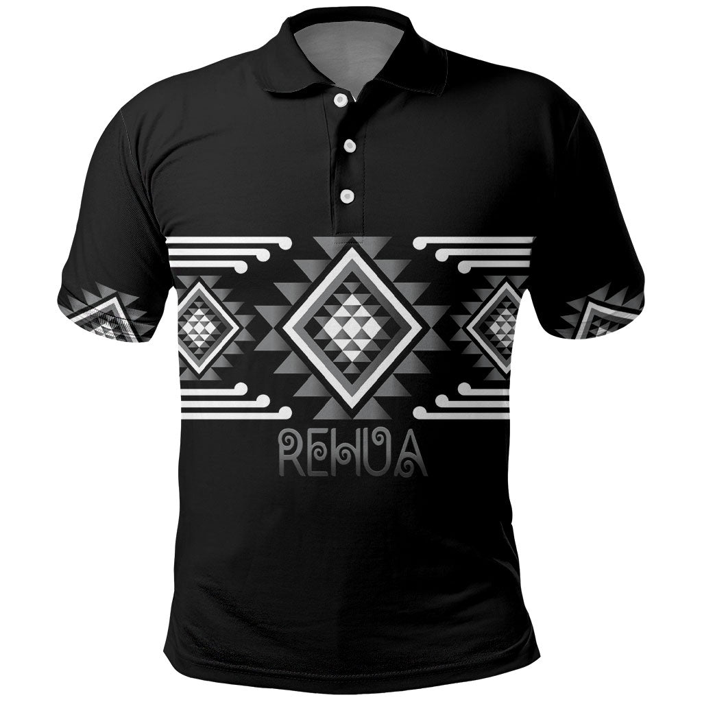 Aotearoa Atua Rehua Personalised Polo Shirt Maori God Of Healing Taniko Motifs LT14 Grey - Polynesian Pride