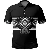 Aotearoa Atua Rehua Personalised Polo Shirt Maori God Of Healing Taniko Motifs LT14 Grey - Polynesian Pride