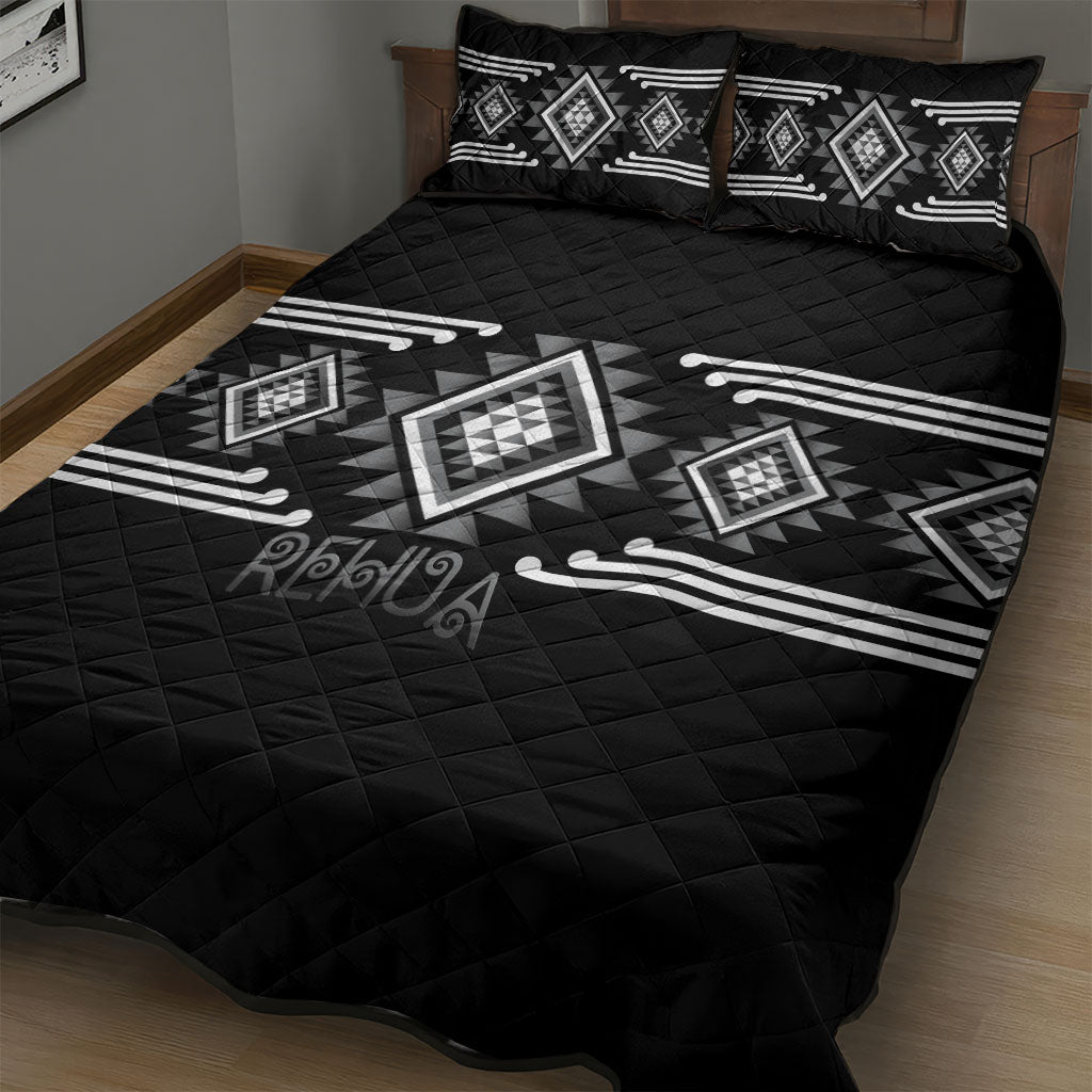Aotearoa Atua Rehua Quilt Bed Set Maori God Of Healing Taniko Motifs LT14 - Polynesian Pride