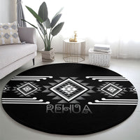 Aotearoa Atua Rehua Round Carpet Maori God Of Healing Taniko Motifs LT14 - Polynesian Pride