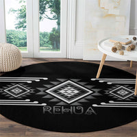 Aotearoa Atua Rehua Round Carpet Maori God Of Healing Taniko Motifs LT14 - Polynesian Pride