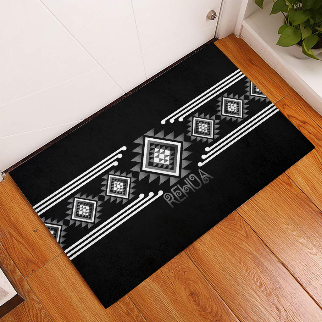 Aotearoa Atua Rehua Rubber Doormat Maori God Of Healing Taniko Motifs LT14 - Polynesian Pride