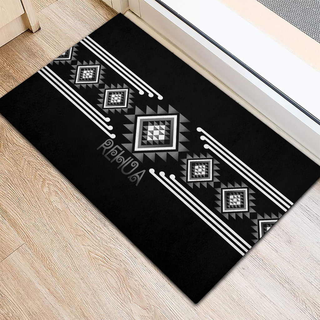Aotearoa Atua Rehua Rubber Doormat Maori God Of Healing Taniko Motifs LT14 - Polynesian Pride