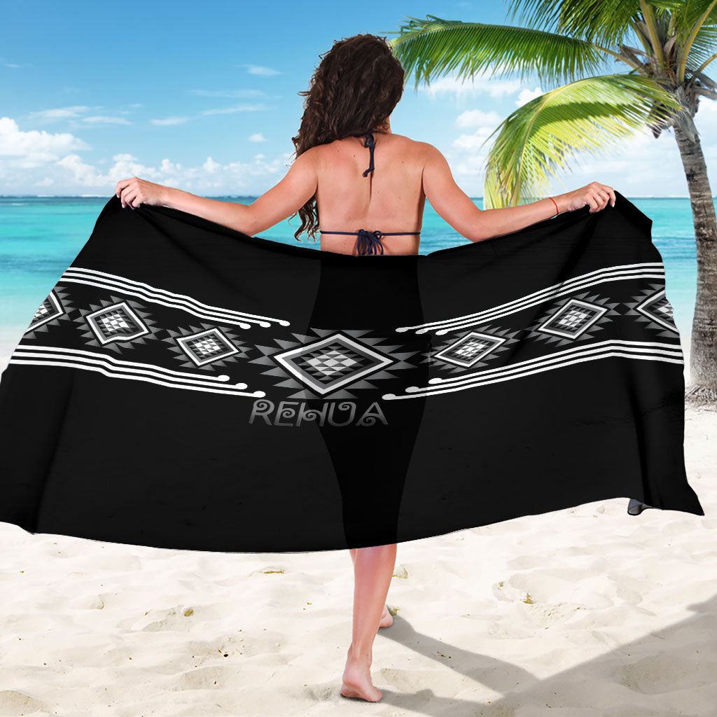 Aotearoa Atua Rehua Sarong Maori God Of Healing Taniko Motifs LT14 - Polynesian Pride