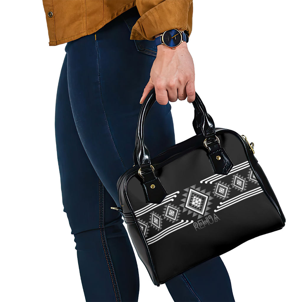 Aotearoa Atua Rehua Shoulder Handbag Maori God Of Healing Taniko Motifs LT14 - Polynesian Pride
