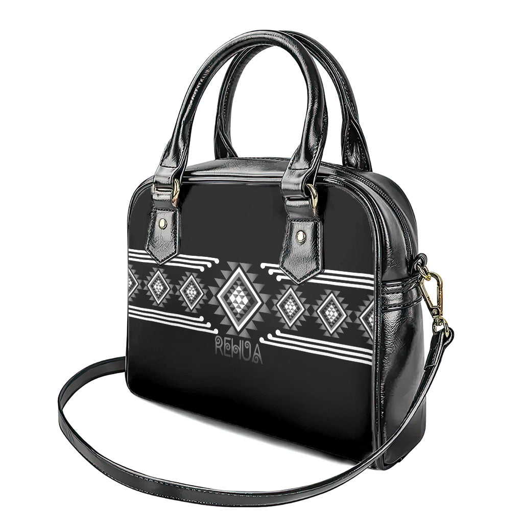 Aotearoa Atua Rehua Shoulder Handbag Maori God Of Healing Taniko Motifs LT14 - Polynesian Pride