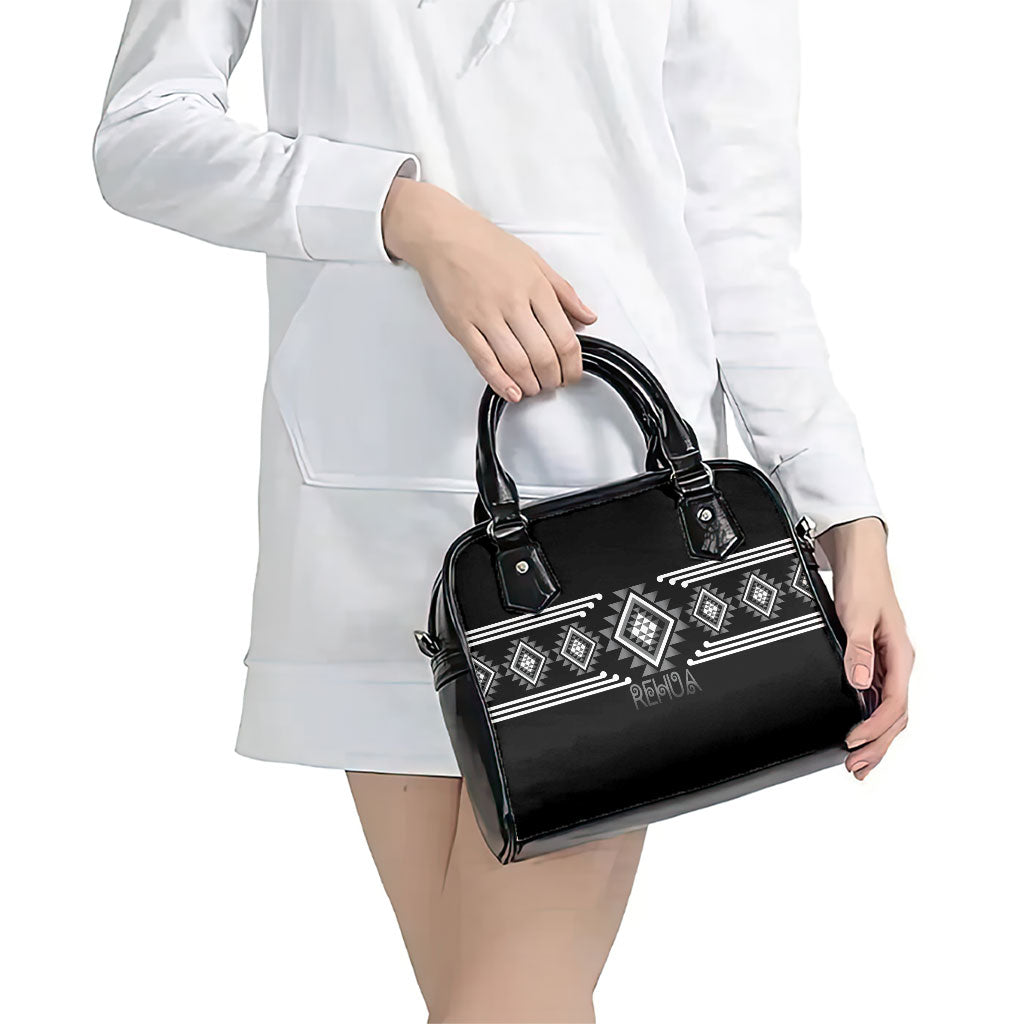 Aotearoa Atua Rehua Shoulder Handbag Maori God Of Healing Taniko Motifs LT14 - Polynesian Pride