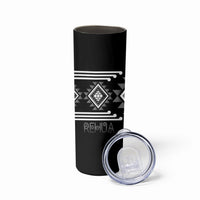 Aotearoa Atua Rehua Personalised Skinny Tumbler Maori God Of Healing Taniko Motifs LT14 - Polynesian Pride