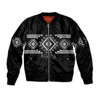 Aotearoa Atua Rehua Personalised Sleeve Zip Bomber Jacket Maori God Of Healing Taniko Motifs LT14 Unisex Grey - Polynesian Pride