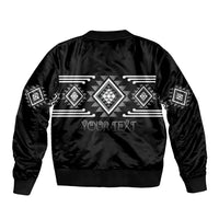 Aotearoa Atua Rehua Personalised Sleeve Zip Bomber Jacket Maori God Of Healing Taniko Motifs LT14 - Polynesian Pride