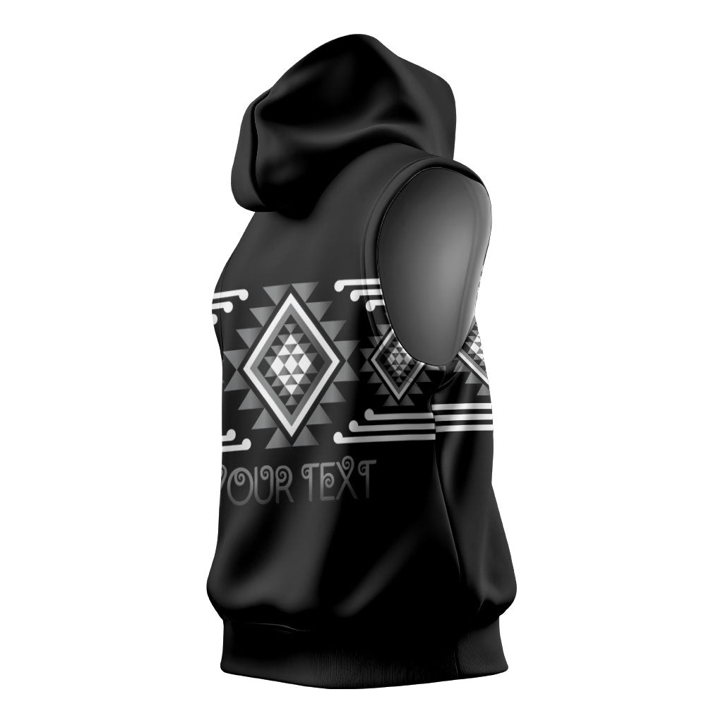Aotearoa Atua Rehua Personalised Sleeveless Hoodie Maori God Of Healing Taniko Motifs LT14 - Polynesian Pride