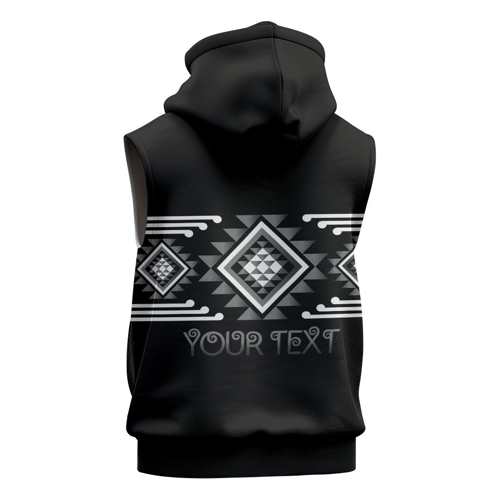 Aotearoa Atua Rehua Personalised Sleeveless Zip Hoodie Maori God Of Healing Taniko Motifs LT14 - Polynesian Pride