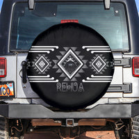 Aotearoa Atua Rehua Spare Tire Cover Maori God Of Healing Taniko Motifs LT14 Grey - Polynesian Pride