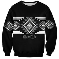 Aotearoa Atua Rehua Personalised Sweatshirt Maori God Of Healing Taniko Motifs LT14 Unisex Grey - Polynesian Pride
