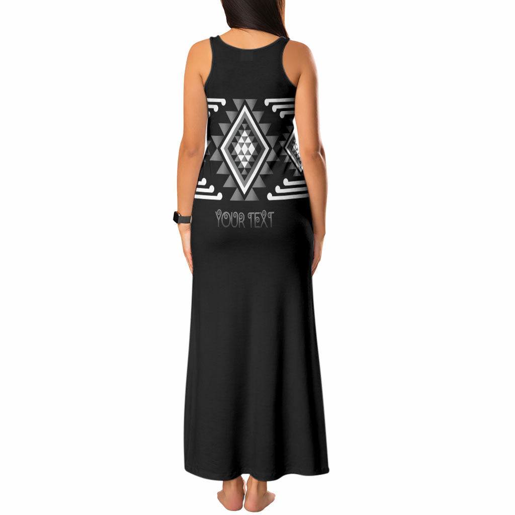 Aotearoa Atua Rehua Personalised Tank Maxi Dress Maori God Of Healing Taniko Motifs LT14 - Polynesian Pride