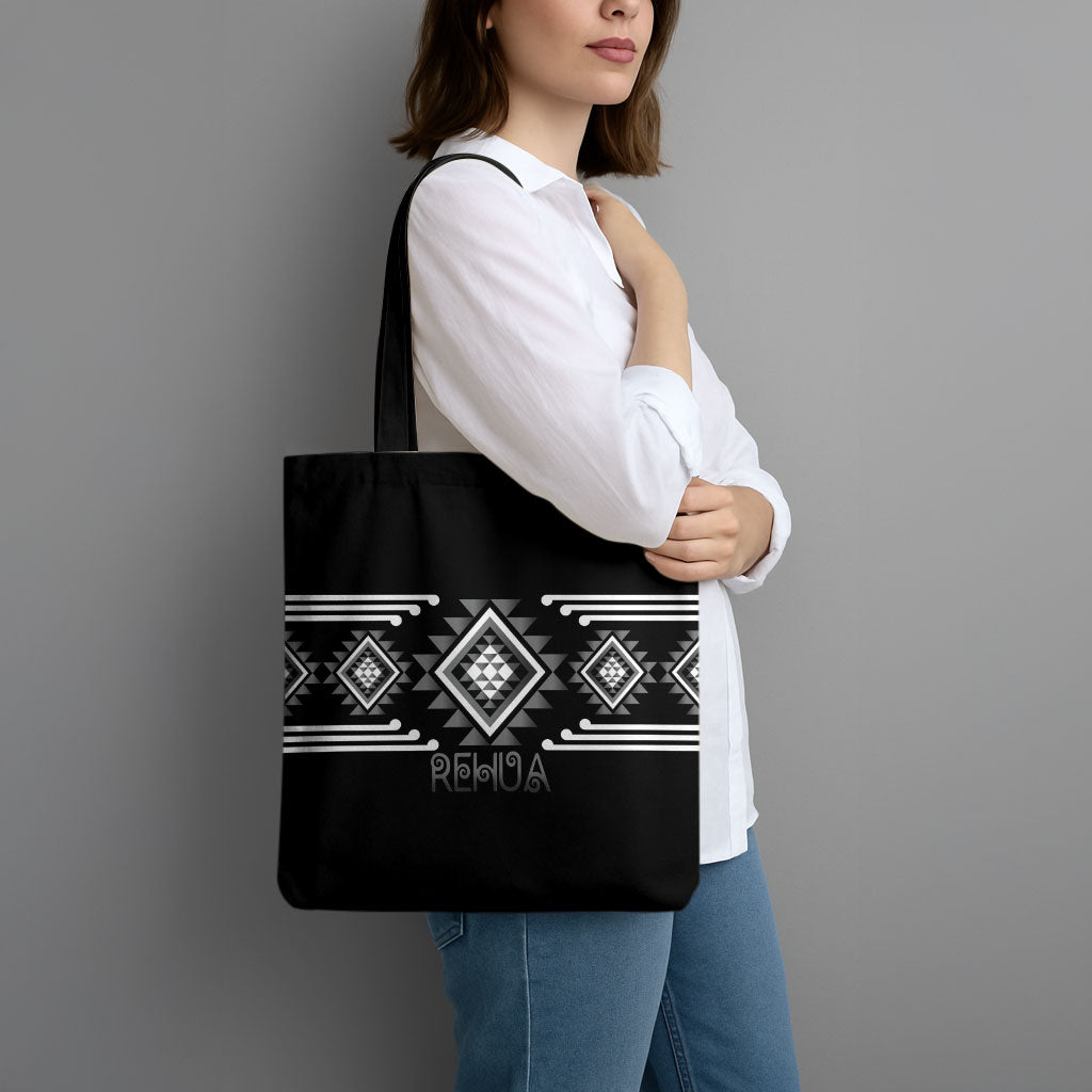 Aotearoa Atua Rehua Tote Bag Maori God Of Healing Taniko Motifs LT14 - Polynesian Pride